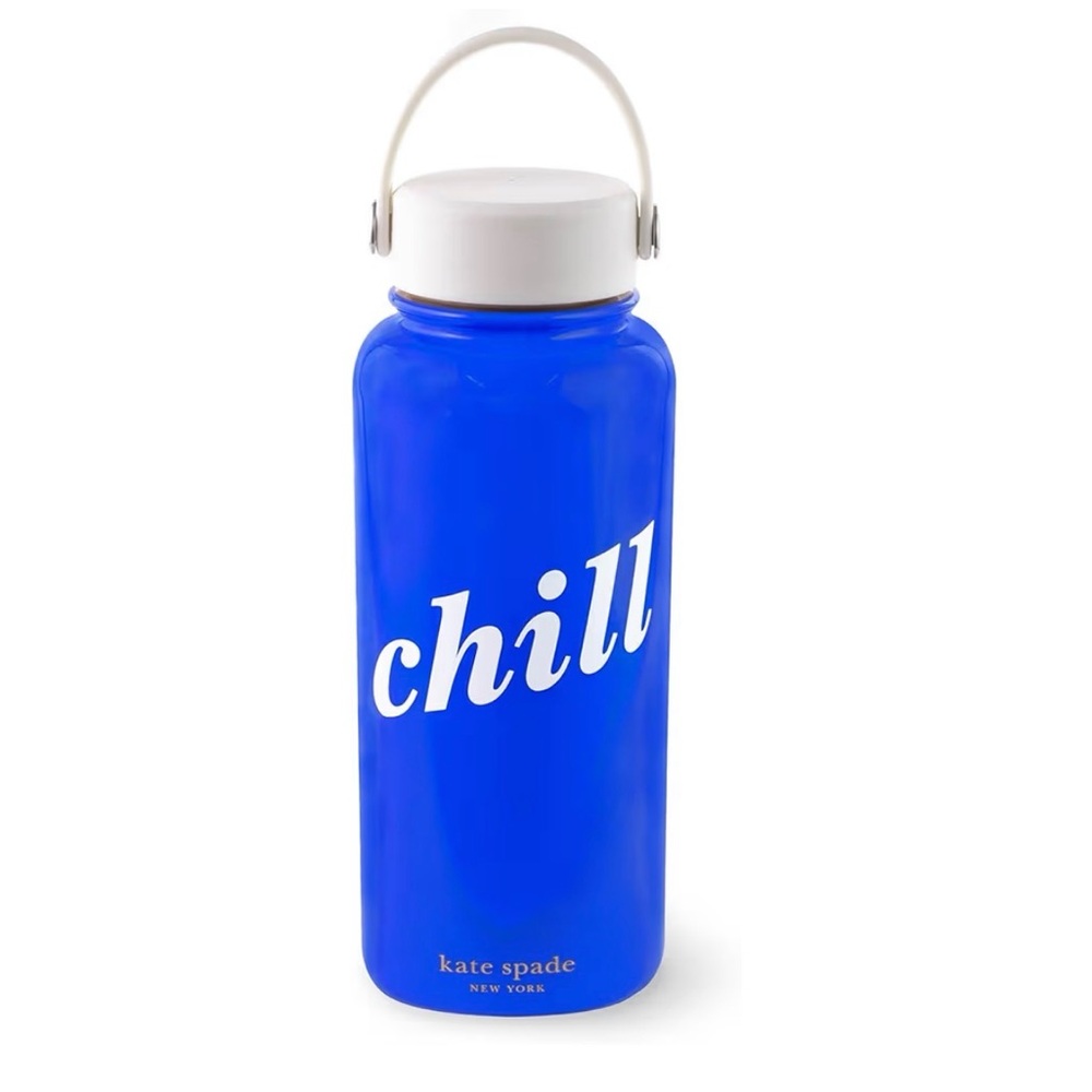 Kate Spade New York Large Insulated Stainless Steel Water Bottle, Chill